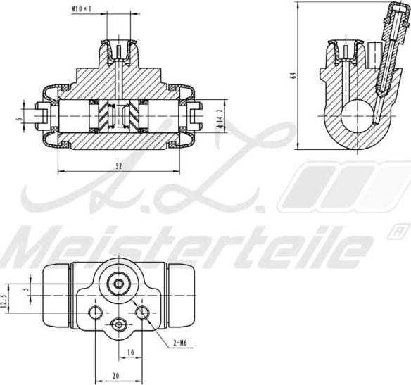 A.Z. Meisterteile AZMT-44-111-1130 - Wheel Brake Cylinder car-mod.net