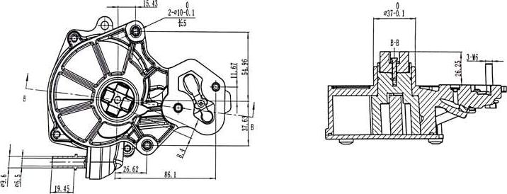 A.Z. Meisterteile AZMT-44-130-1049 - Vacuum Pump, braking system car-mod.net