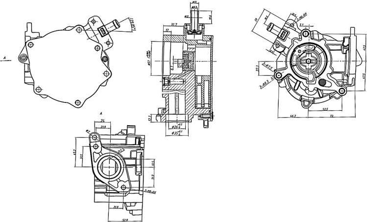 A.Z. Meisterteile AZMT-44-130-1026 - Vacuum Pump, braking system car-mod.net