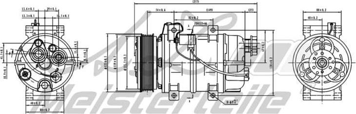 A.Z. Meisterteile AZMT-45-041-1046 - Compressor, air conditioning car-mod.net
