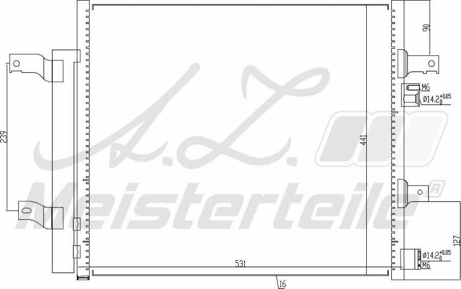 A.Z. Meisterteile AZMT-45-030-1553 - Condenser, air conditioning car-mod.net