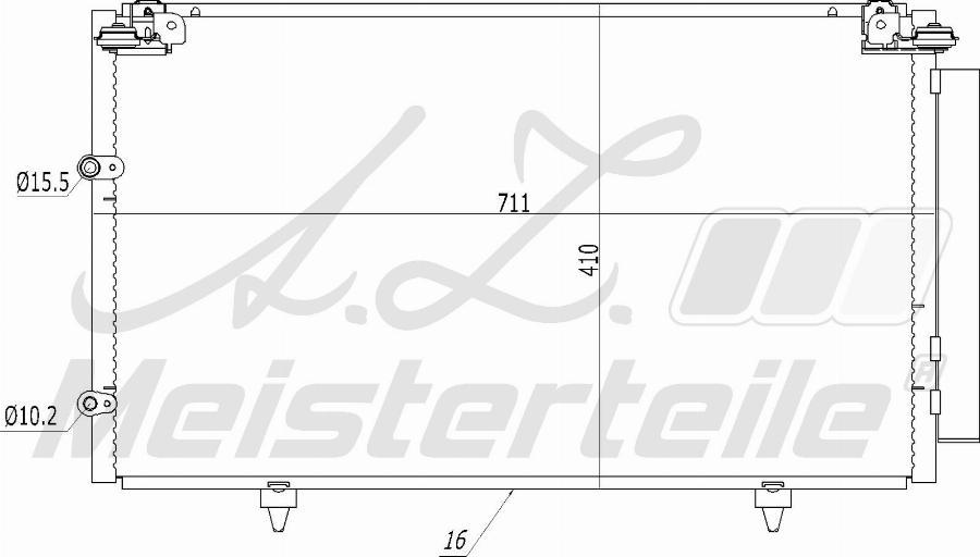 A.Z. Meisterteile AZMT-45-030-1092 - Condenser, air conditioning car-mod.net