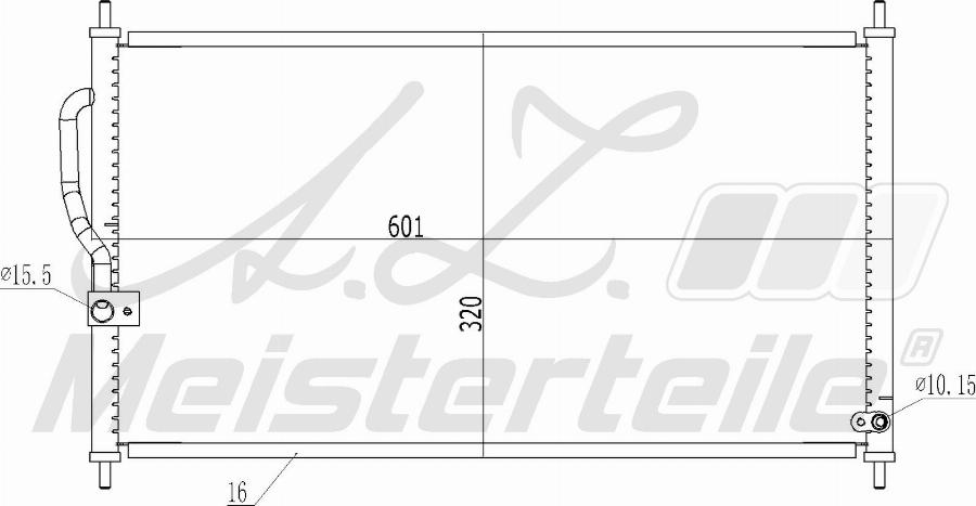 A.Z. Meisterteile AZMT-45-030-1026 - Condenser, air conditioning car-mod.net