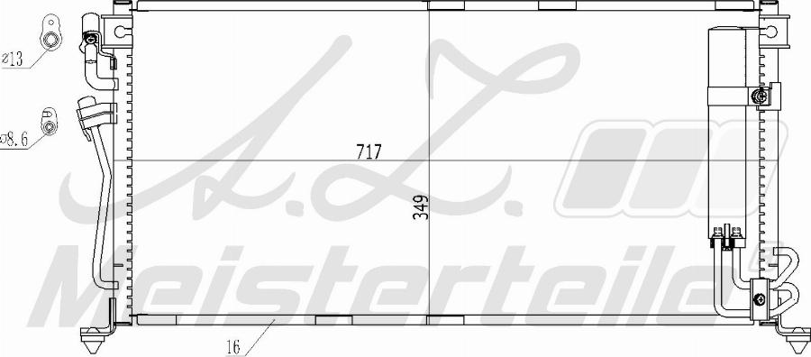 A.Z. Meisterteile AZMT-45-030-1216 - Condenser, air conditioning car-mod.net