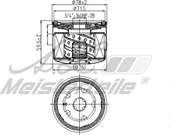 A.Z. Meisterteile AZMT-41-040-1351 - Oil Filter car-mod.net