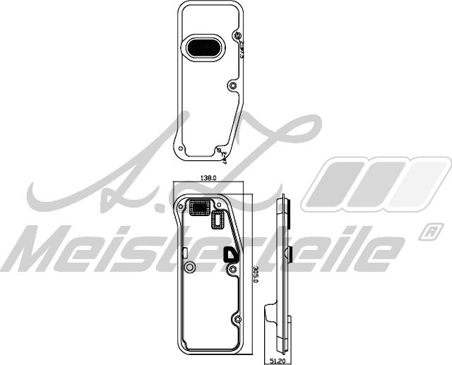 A.Z. Meisterteile AZMT-41-050-1097 - Hydraulic Filter, automatic transmission car-mod.net
