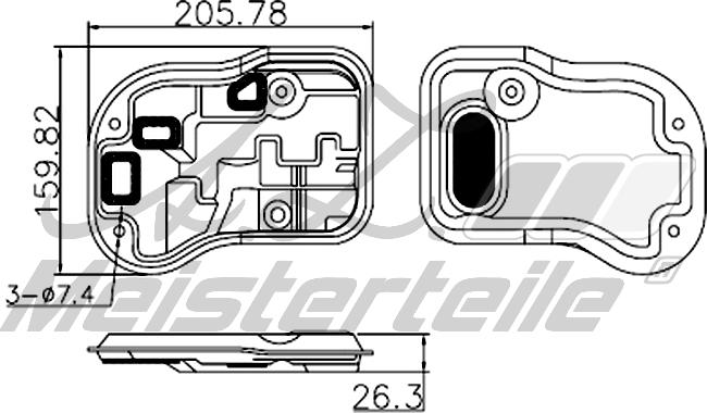 A.Z. Meisterteile AZMT-41-050-1148 - Hydraulic Filter, automatic transmission car-mod.net