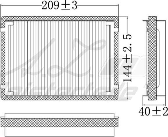 A.Z. Meisterteile AZMT-41-010-1462 - Filter, interior air car-mod.net