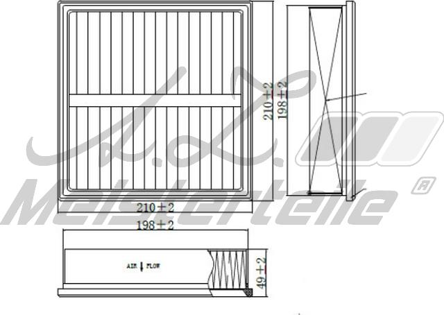 A.Z. Meisterteile AZMT-41-010-1489 - Filter, interior air car-mod.net