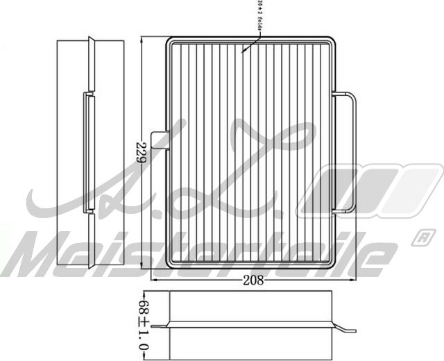 A.Z. Meisterteile AZMT-41-010-1487 - Filter, interior air car-mod.net