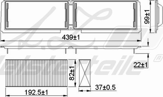 A.Z. Meisterteile AZMT-41-010-1474 - Filter, interior air car-mod.net