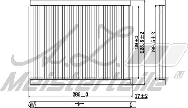 A.Z. Meisterteile AZMT-41-010-1594 - Filter, interior air car-mod.net
