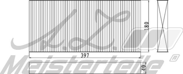 A.Z. Meisterteile AZMT-41-010-1519 - Filter, interior air car-mod.net