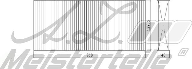 A.Z. Meisterteile AZMT-41-010-1518 - Filter, interior air car-mod.net