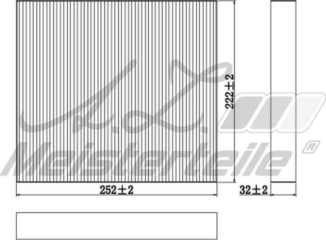 A.Z. Meisterteile AZMT-41-010-1512 - Filter, interior air car-mod.net