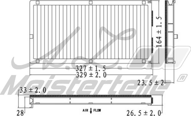 A.Z. Meisterteile AZMT-41-010-1585 - Filter, interior air car-mod.net