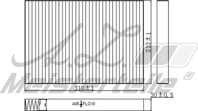 A.Z. Meisterteile AZMT-41-010-1665 - Filter, interior air car-mod.net