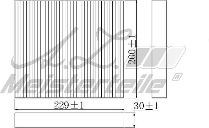 A.Z. Meisterteile AZMT-41-010-1666 - Filter, interior air car-mod.net