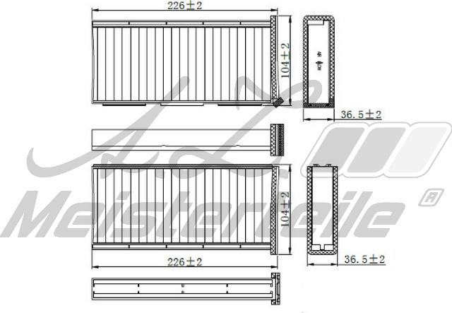 A.Z. Meisterteile AZMT-41-010-1604 - Filter, interior air car-mod.net