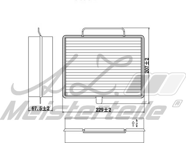 A.Z. Meisterteile AZMT-41-010-1610 - Filter, interior air car-mod.net