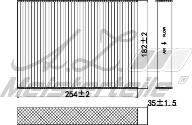 A.Z. Meisterteile AZMT-41-010-1634 - Filter, interior air car-mod.net