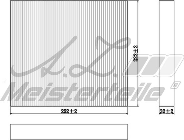A.Z. Meisterteile AZMT-41-010-1638 - Filter, interior air car-mod.net