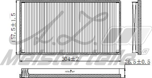 A.Z. Meisterteile AZMT-41-010-1629 - Filter, interior air car-mod.net