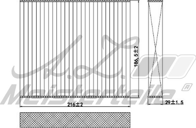 A.Z. Meisterteile AZMT-41-010-1627 - Filter, interior air car-mod.net