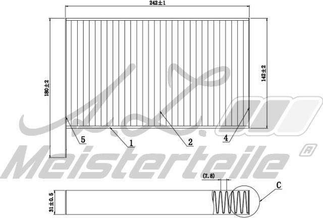 A.Z. Meisterteile AZMT-41-010-1808 - Filter, interior air car-mod.net