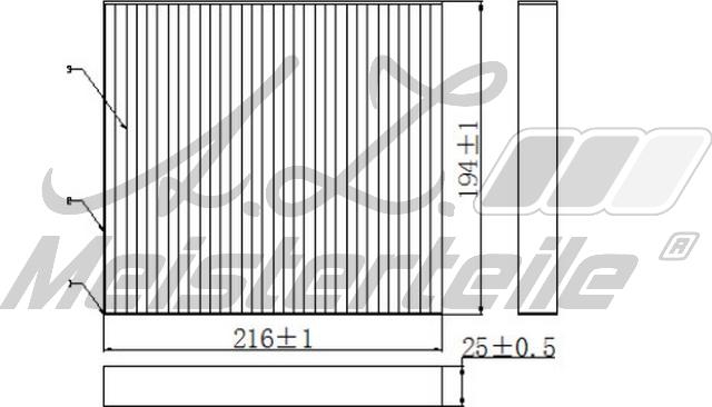 A.Z. Meisterteile AZMT-41-010-1807 - Filter, interior air car-mod.net