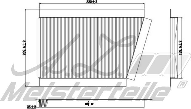 A.Z. Meisterteile AZMT-41-010-1745 - Filter, interior air car-mod.net