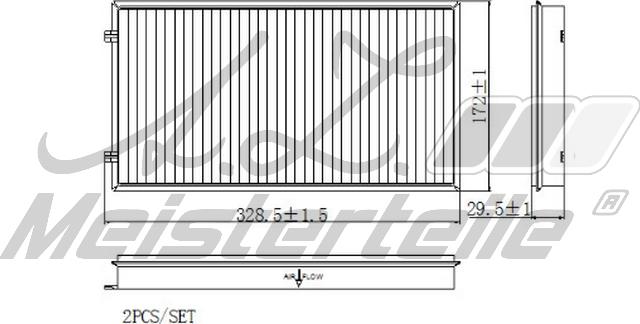 A.Z. Meisterteile AZMT-41-010-1725 - Filter, interior air car-mod.net