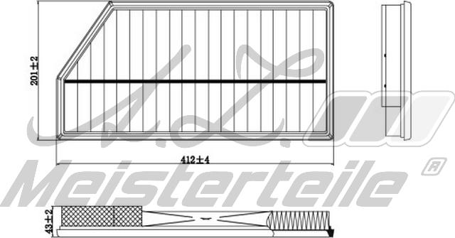 A.Z. Meisterteile AZMT-41-030-1993 - Engine Air Filter car-mod.net