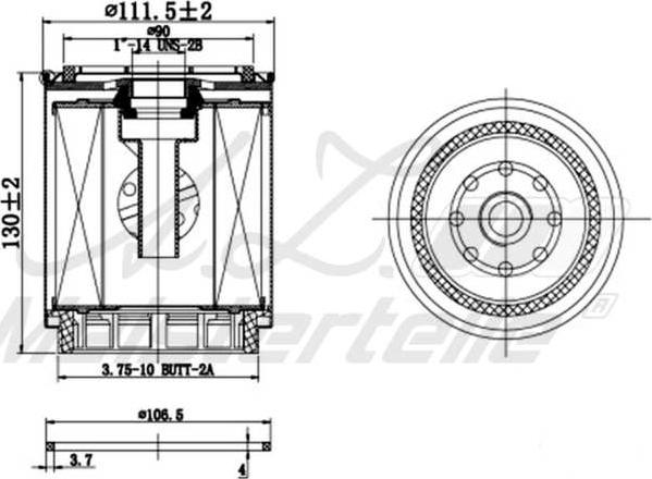 A.Z. Meisterteile AZMT-41-020-1412 - Fuel filter car-mod.net