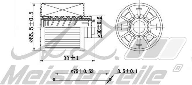 A.Z. Meisterteile AZMT-41-020-1417 - Fuel filter car-mod.net