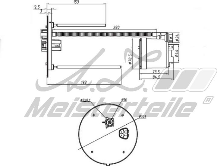 A.Z. Meisterteile AZMT-41-020-1439 - Fuel filter car-mod.net