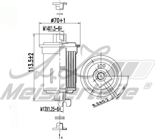 A.Z. Meisterteile AZMT-41-020-1425 - Fuel filter car-mod.net