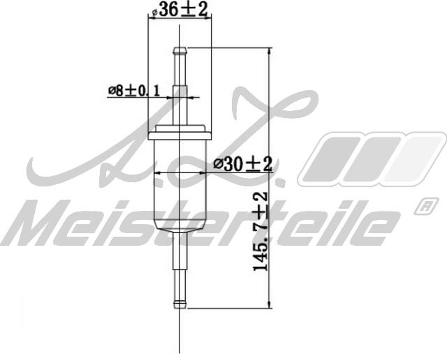 A.Z. Meisterteile AZMT-41-020-1421 - Fuel filter car-mod.net
