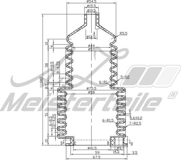 A.Z. Meisterteile AZMT-42-020-1170 - Bellow, steering car-mod.net