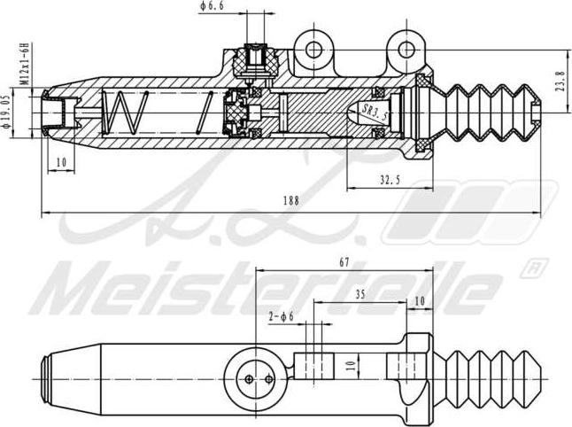 A.Z. Meisterteile AZMT-47-030-1056 - Master Cylinder, clutch car-mod.net
