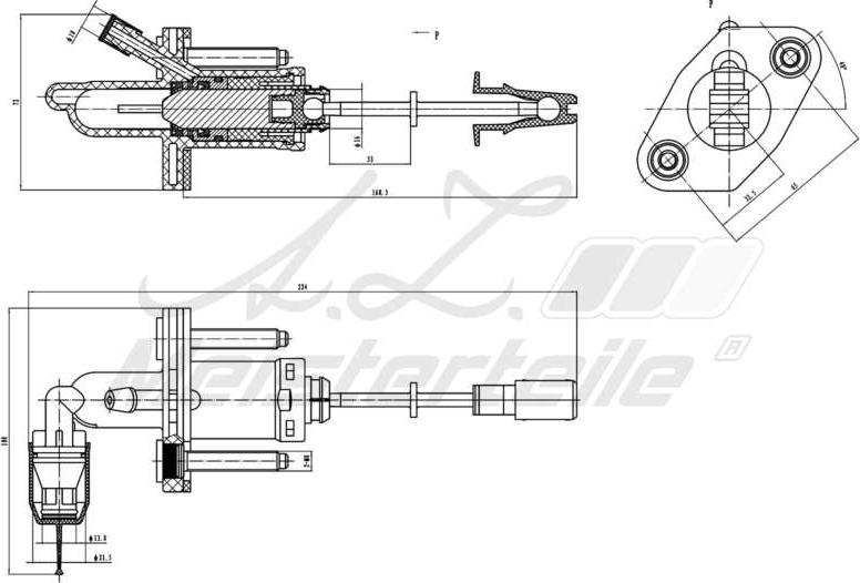 A.Z. Meisterteile AZMT-47-030-1080 - Master Cylinder, clutch car-mod.net