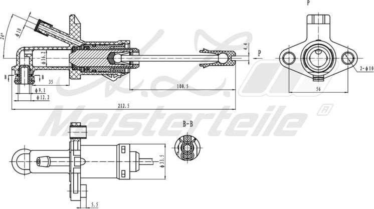 A.Z. Meisterteile AZMT-47-030-1081 - Master Cylinder, clutch car-mod.net