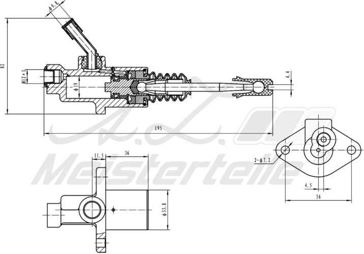 A.Z. Meisterteile AZMT-47-030-1030 - Master Cylinder, clutch car-mod.net