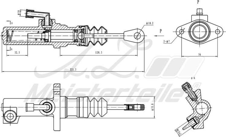 A.Z. Meisterteile AZMT-47-030-1026 - Master Cylinder, clutch car-mod.net