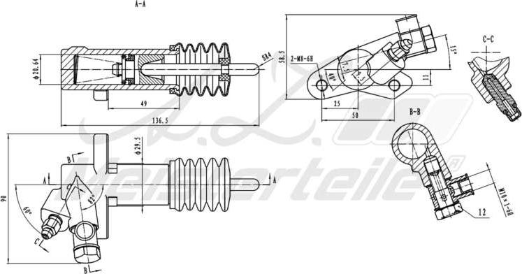 A.Z. Meisterteile AZMT-47-031-1043 - Slave Cylinder, clutch car-mod.net