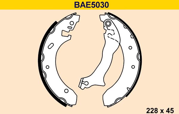 Barum BAE5030 - Drum Brake Shoe Set car-mod.net