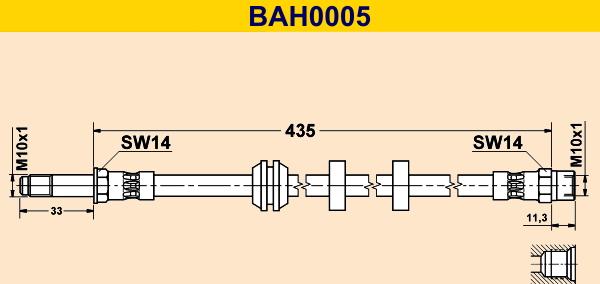 Barum BAH0005 - Brake Hose car-mod.net