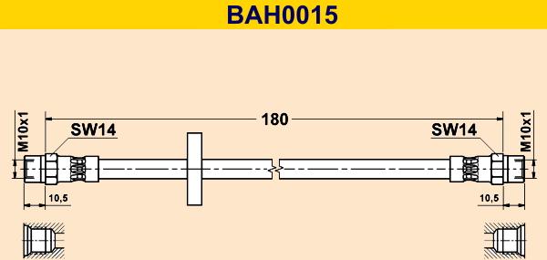 Barum BAH0015 - Brake Hose car-mod.net