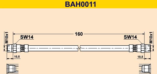 Barum BAH0011 - Brake Hose car-mod.net
