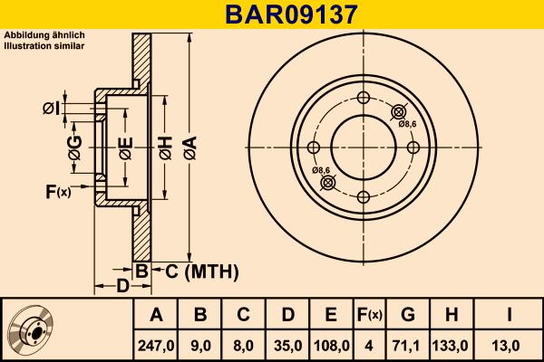 Barum BAR09137 - Brake Disc car-mod.net